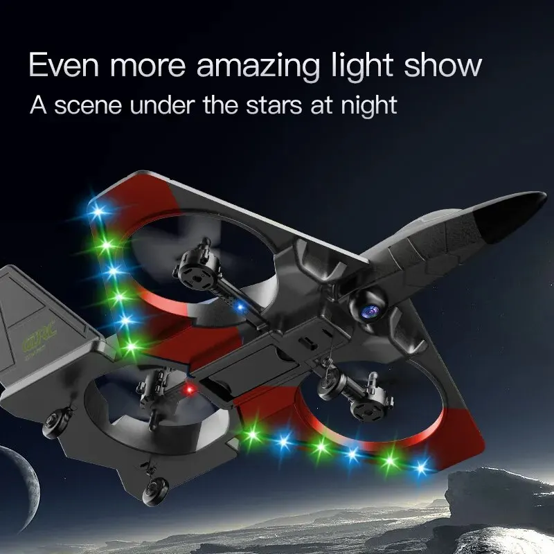 Avión planeador de espuma V27 con Control remoto, 2,4G, caza, Hobby, EPP, Dron con cámara, helicóptero, juguetes para niños - Imagen 2