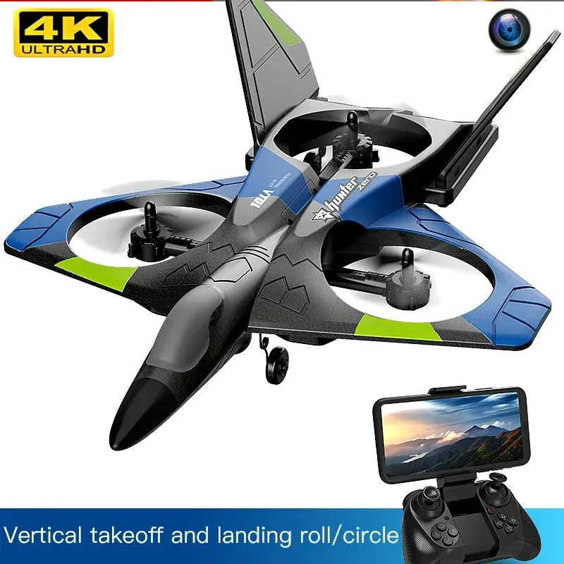 Avión planeador de espuma V27 con Control remoto, 2,4G, caza, Hobby, EPP, Dron con cámara, helicóptero, juguetes para niños - Imagen 5